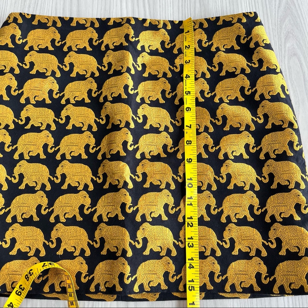 NWOT J. Crew Origami Skirt in Elephant Parade SIZE 4 - Picture 7 of 8